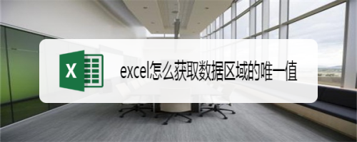 excel怎么获取数据区域的唯一值