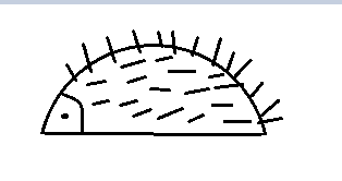 刺猬简笔画怎么画