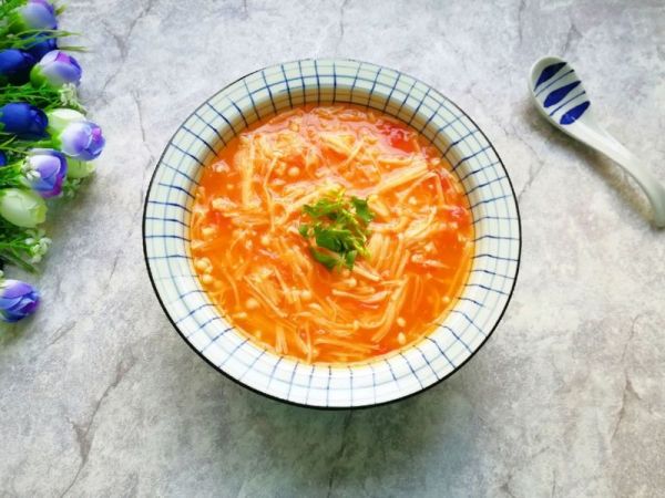 番茄金针菇浓汤
