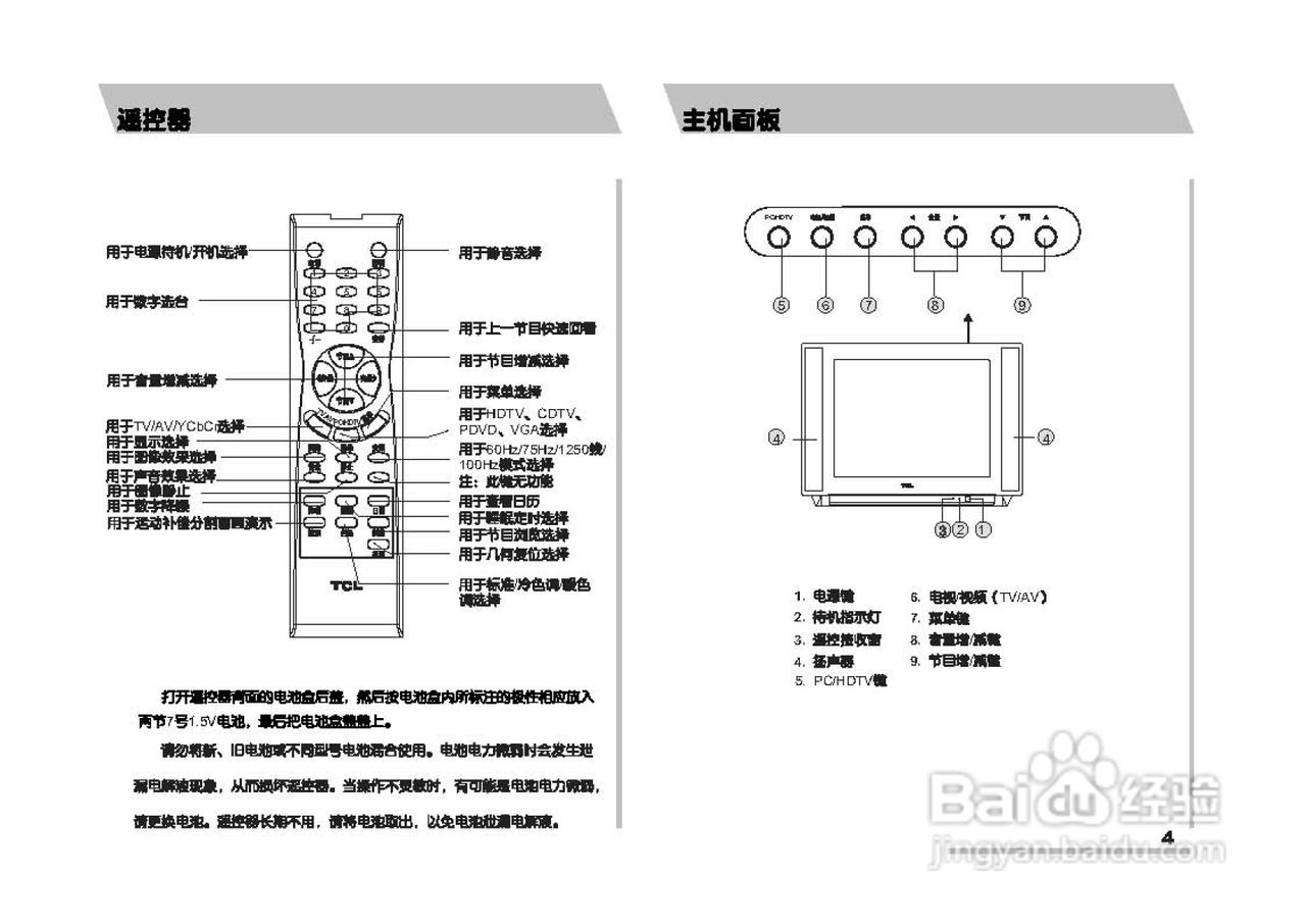 TCL王牌HID34286H彩电使用说明书