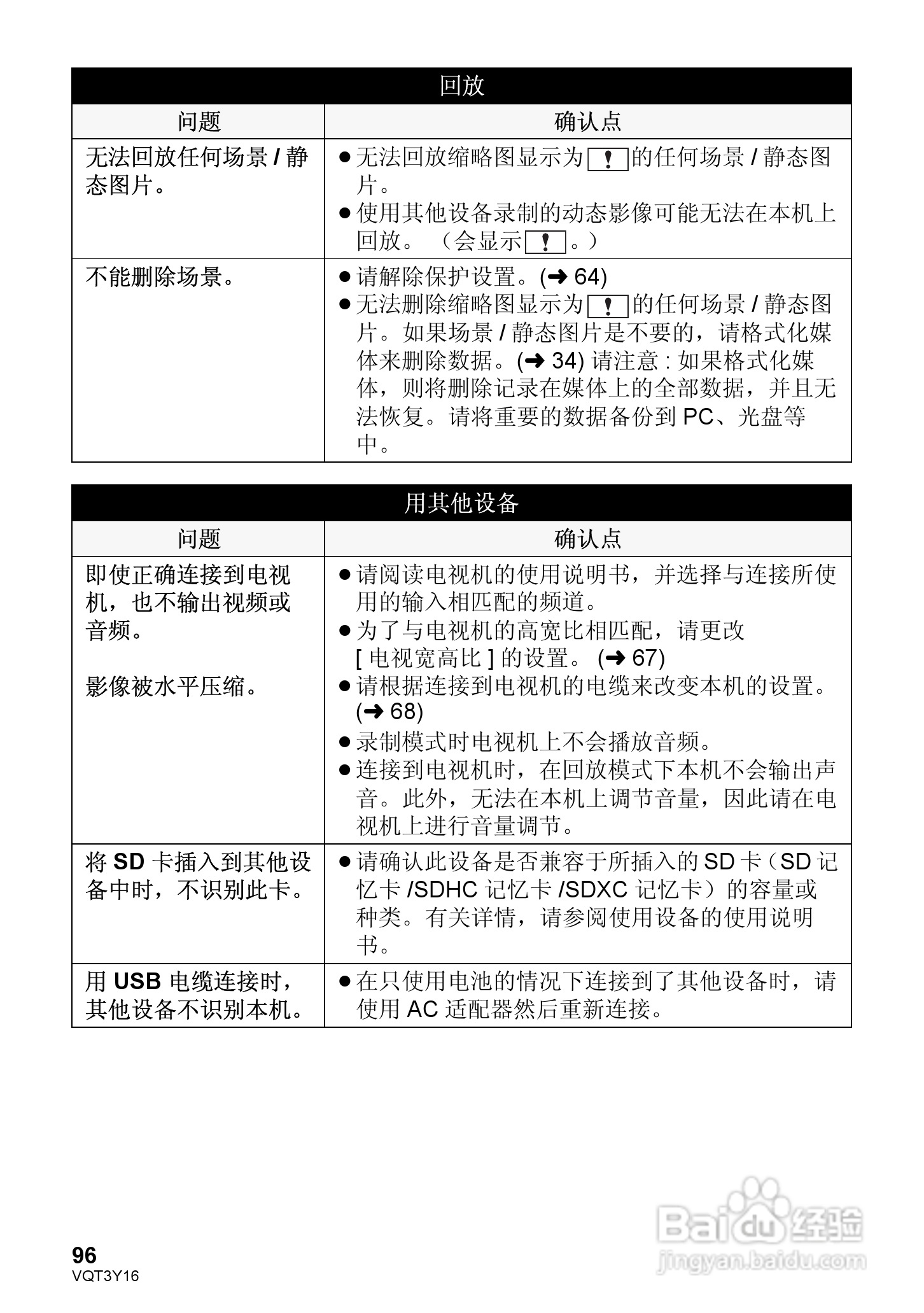 松下HC-V100MGK高清摄像机使用说明书:[10]