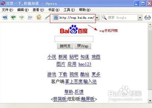轻松用电脑pc浏览器上wap手机网