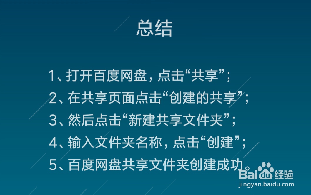 百度网盘怎么创建共享文件夹