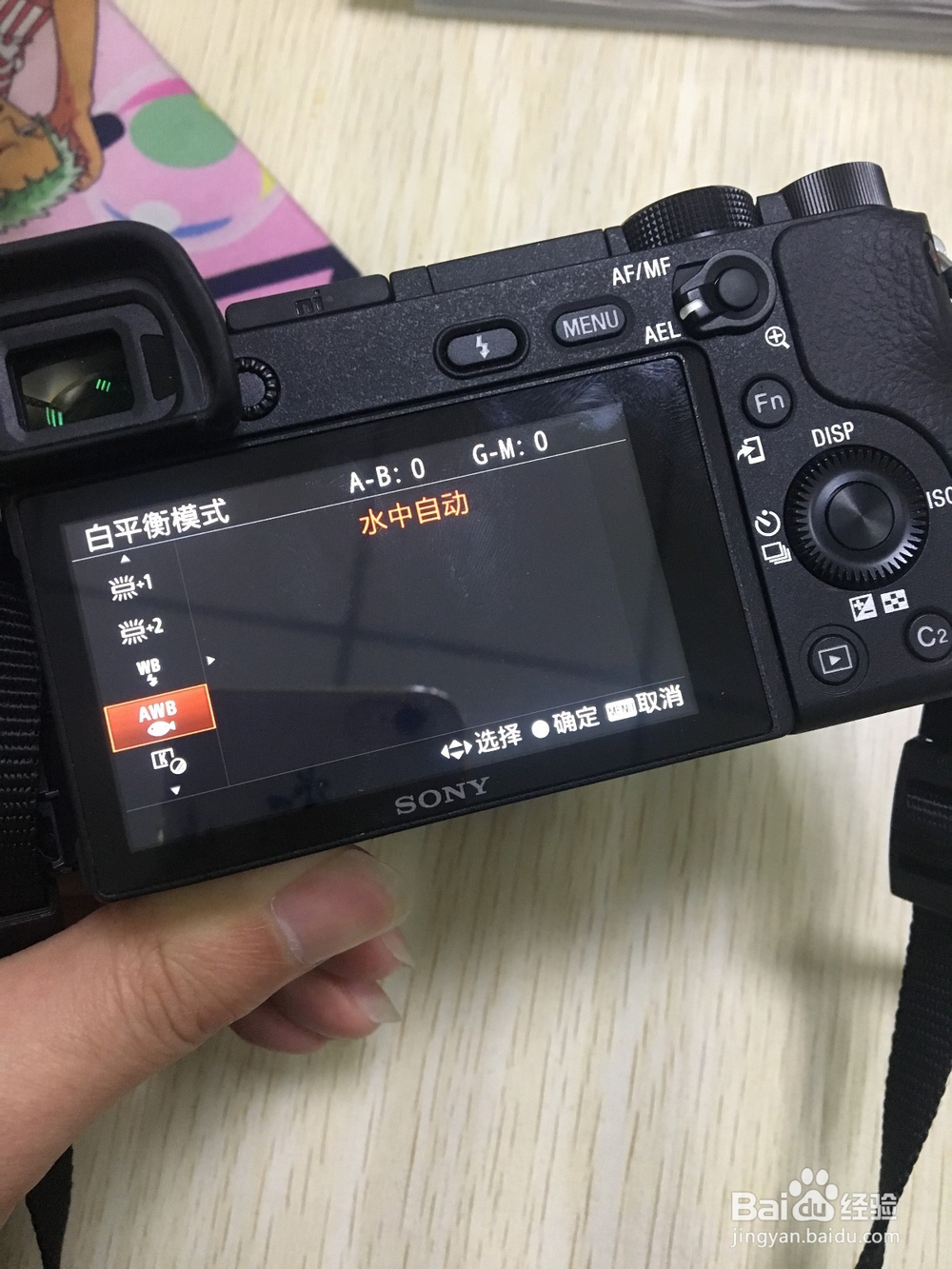 索尼6300怎么设置白平衡