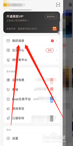 网易云音乐APP如何置顶私信