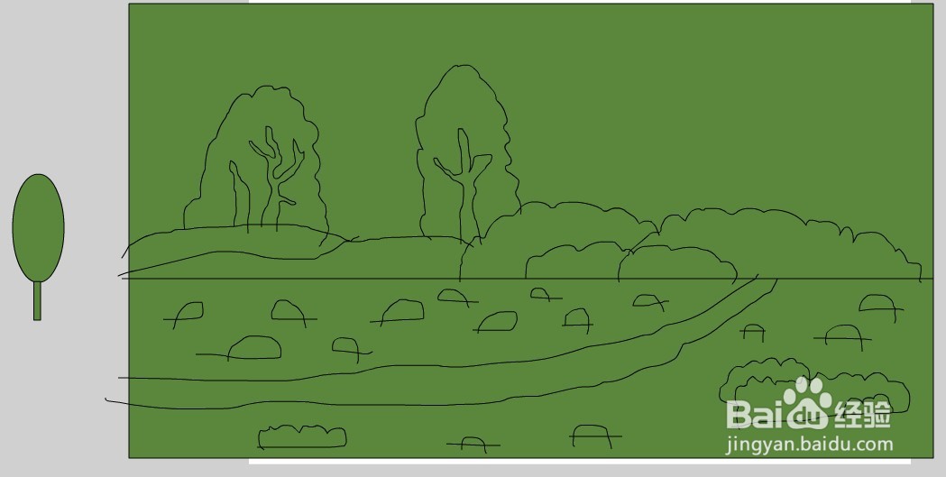 Flash绘制一个秋日背景