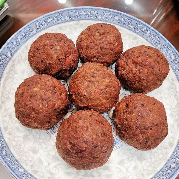 低糖果香红豆藜麦包子