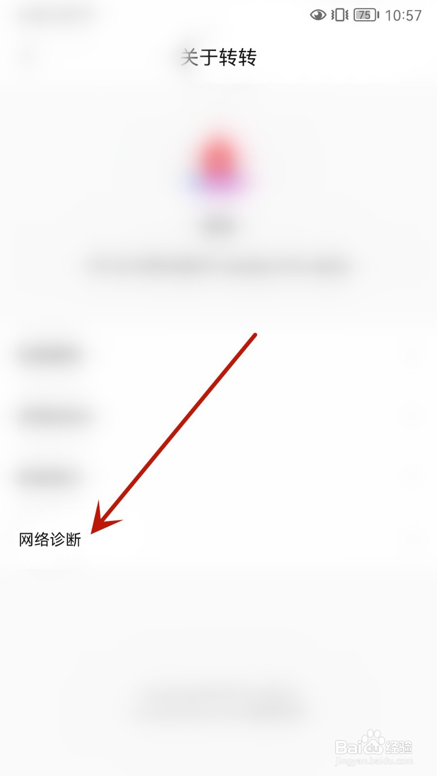 转转怎么进行网络诊断