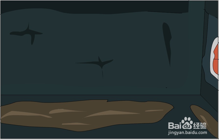 flash绘制房子内部场景