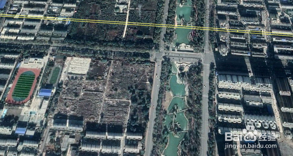 使用谷歌地图俯瞰石河子市