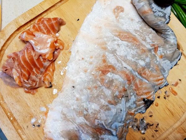 沙茶三文鱼头煲