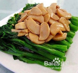 蚝油菜心杏鲍菇