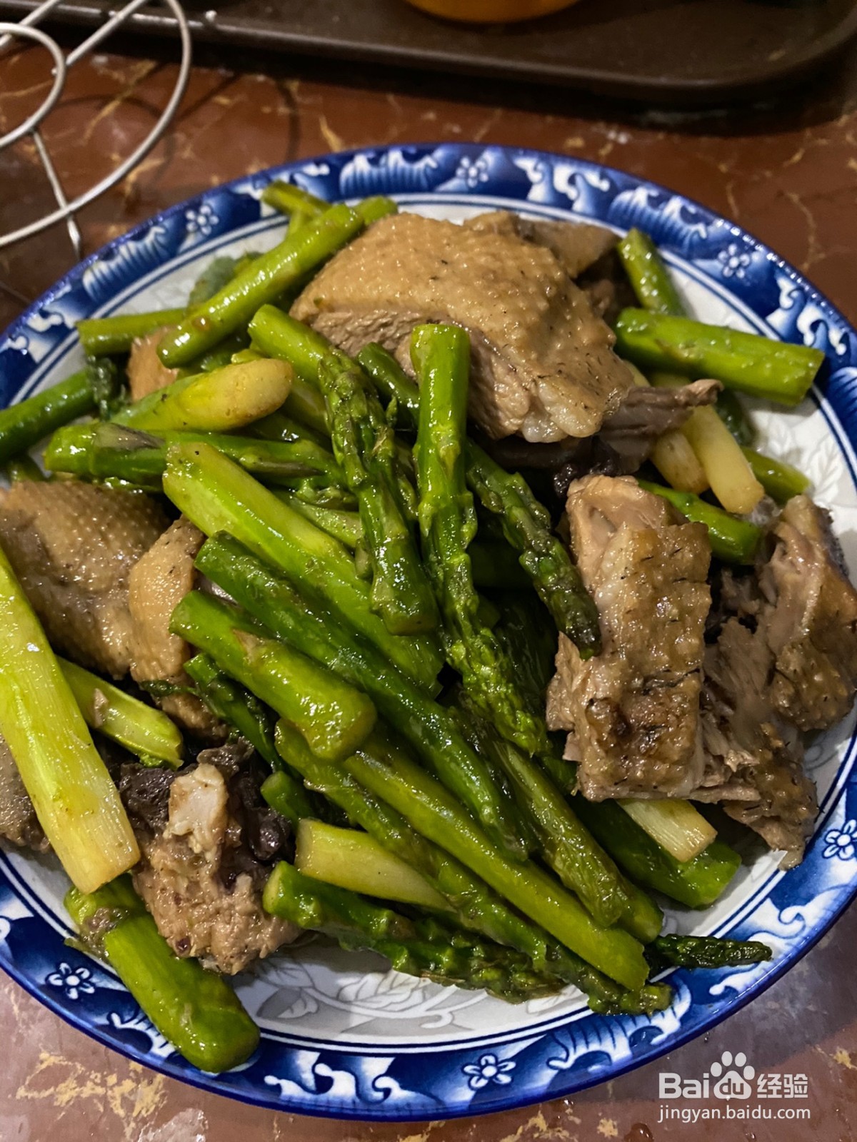 芦笋炒鹅肉的做法