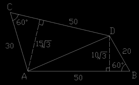 把一个不规则的四边形用一条直线分成面积相等的两个图形,怎么分啊
