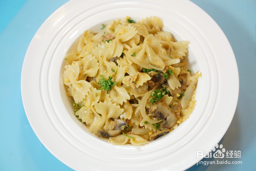 超级香的培根蛋黄奶油意大利面