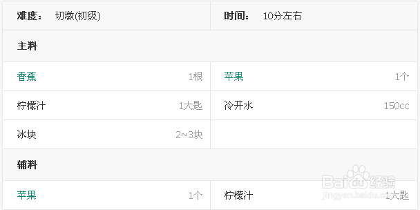 香蕉苹果汁的制作