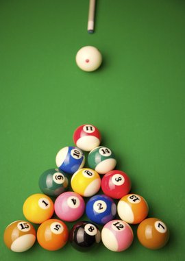 台球怎样打旋转球