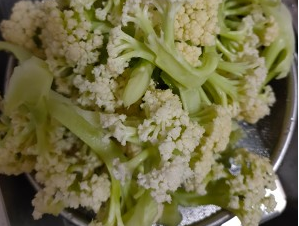 豆豉炒有机花菜的做法
