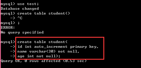 MySQL数据库常用命令介绍