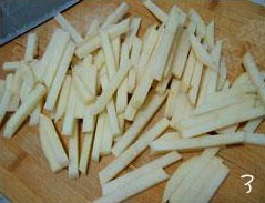 简单的制作炸薯条（炸土豆）