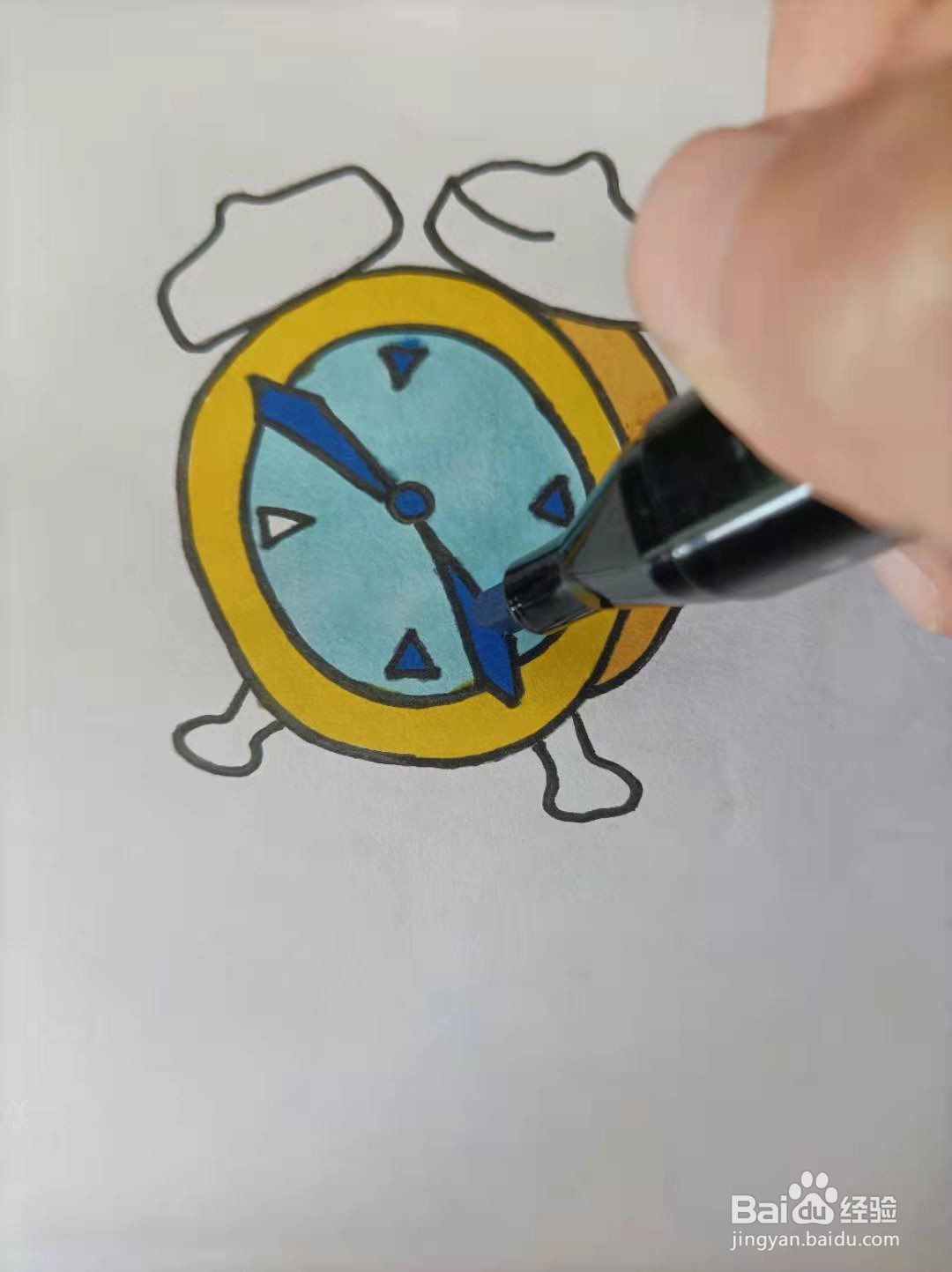 闹钟的简笔画怎么画