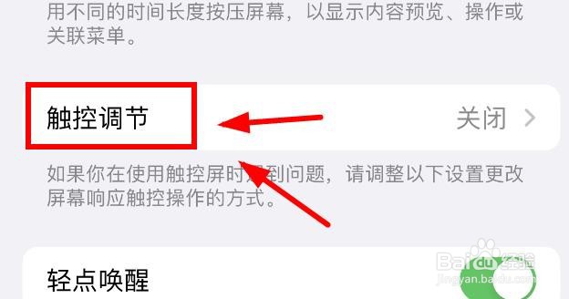 iPhone14怎么打开辅助功能的轻点唤醒开关