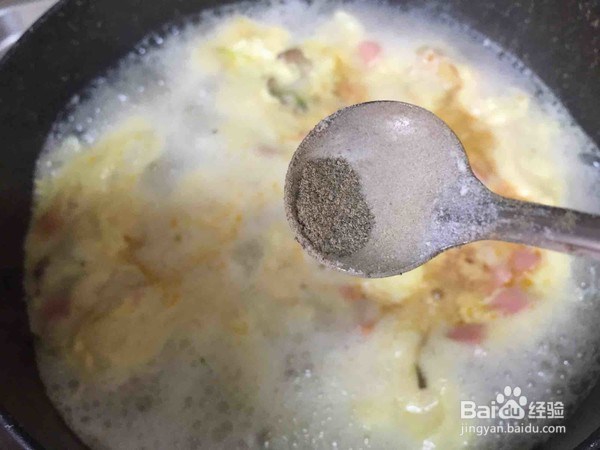 豆腐火腿蛋花汤