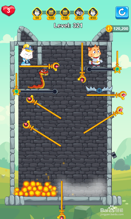 Super Kitty Rescue的Level:321如何通关