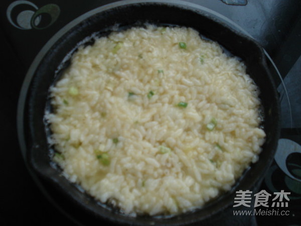 米饭鸡蛋饼的做法