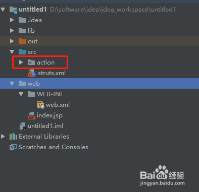 IntelliJ IDEA中使用struts2进行简单页面访问