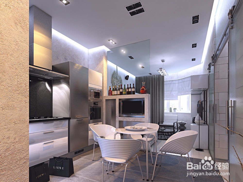 大胆的装饰主题,小公寓的软装设计