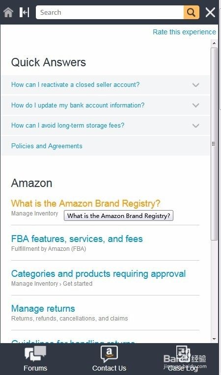 Amazon卖家有问题 如何开case询问亚马逊客服 百度经验