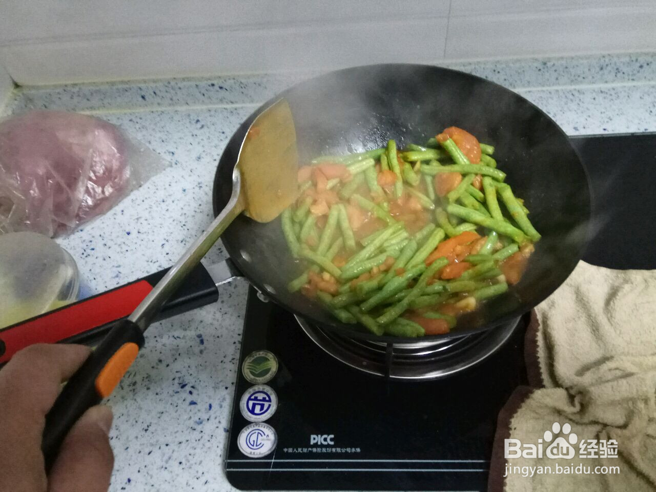 豆角焖面的做法