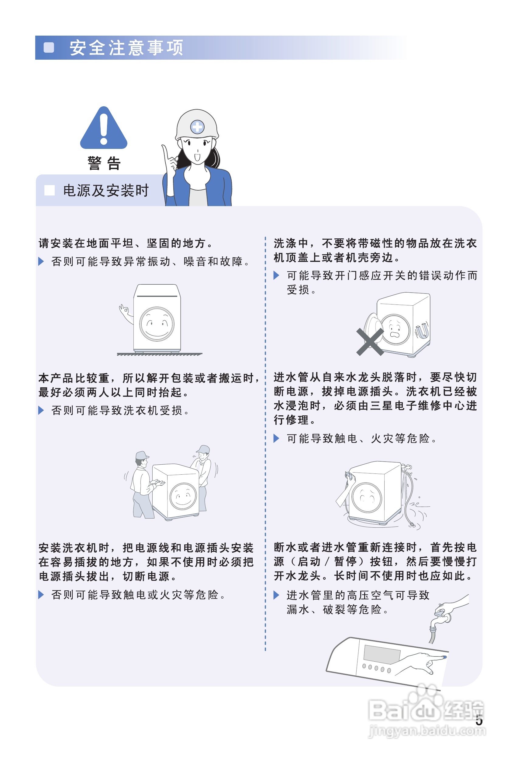 三星WF-S1053洗衣机使用说明书:[1]