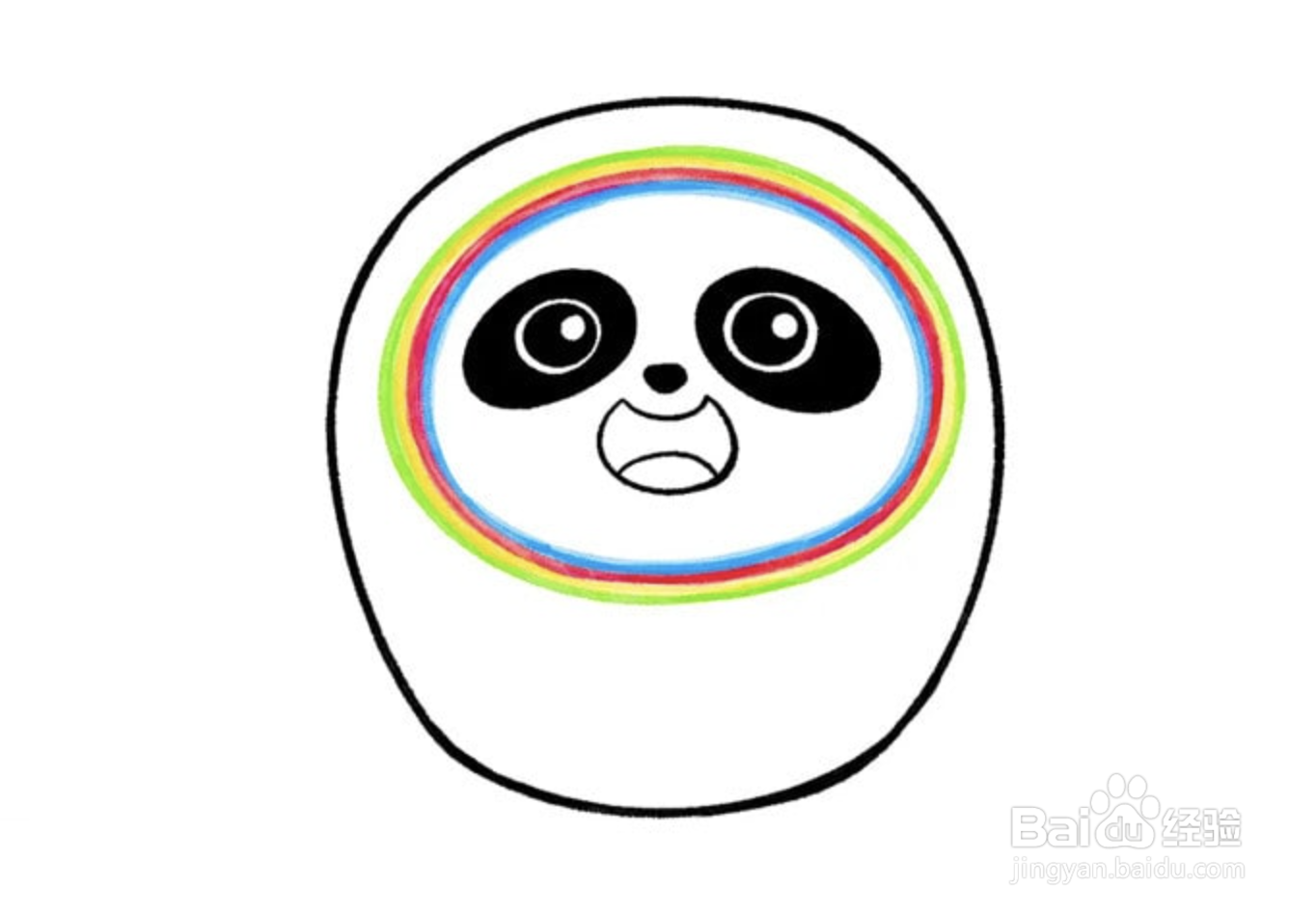 冰墩墩用马克笔怎么画