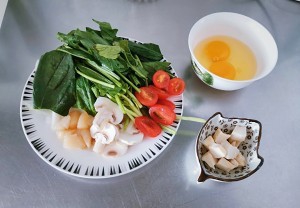 健康养生佳品菠菜扇贝丁奶酪烘蛋的做法
