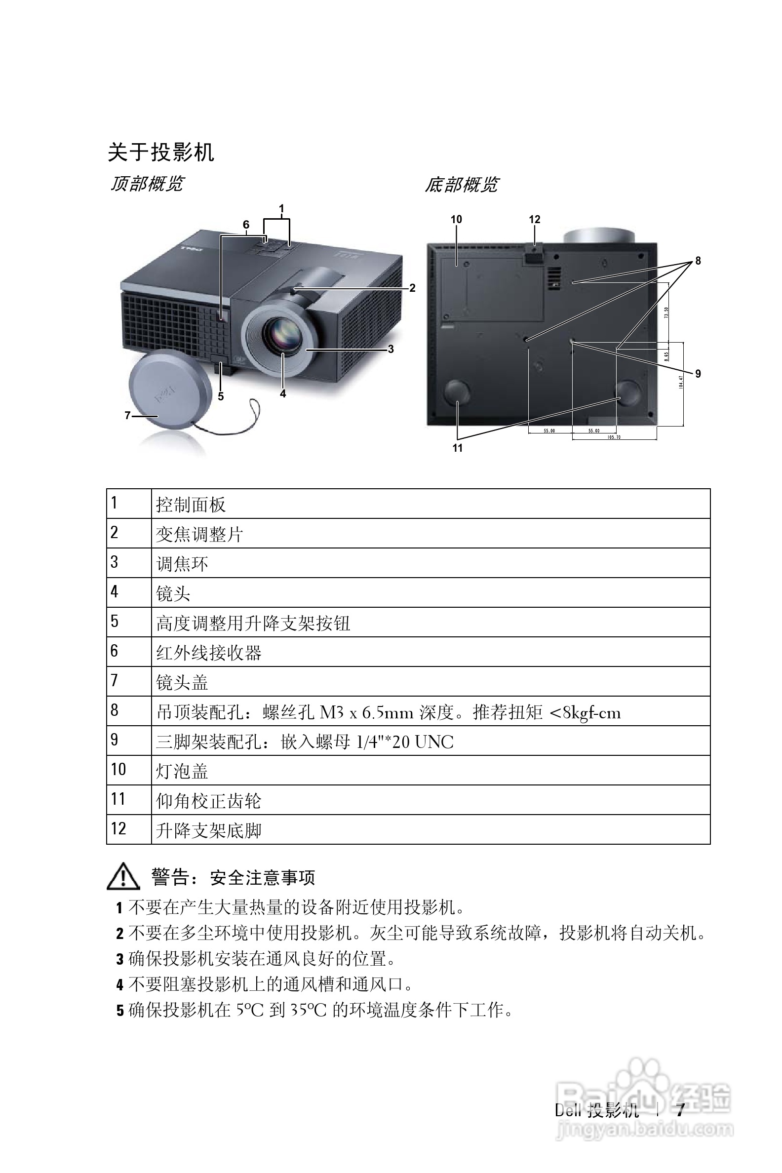 戴尔4310WX投影机使用说明书:[1]