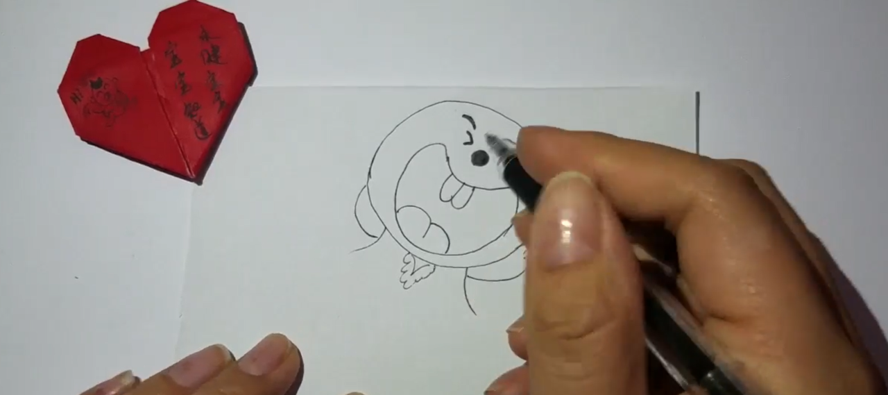 开心兔简笔画怎么画