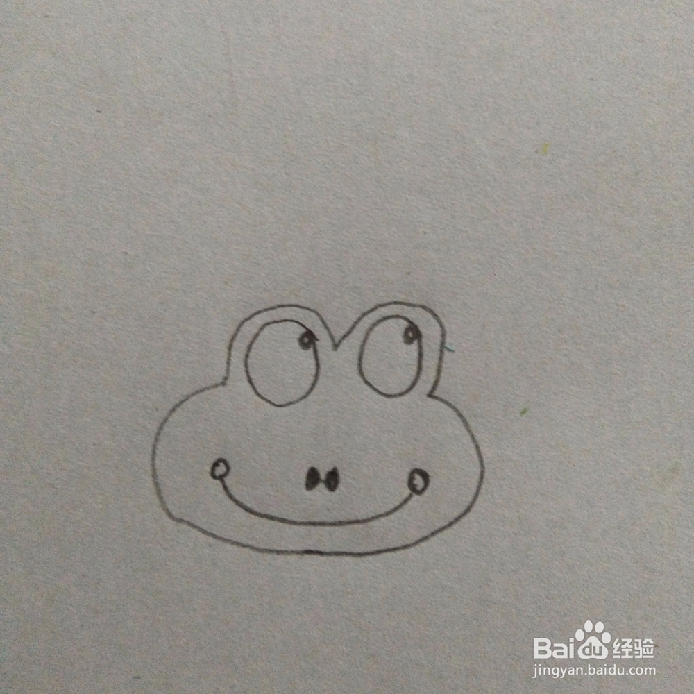 青蛙王子幼儿手工简笔画