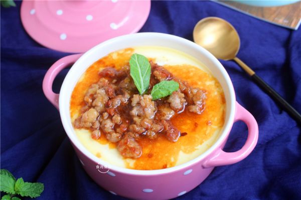 鸡蛋豆腐蒸肉末