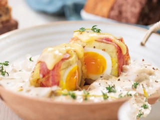 土豆培根苏格兰蛋奶油蘑菇汤怎么做