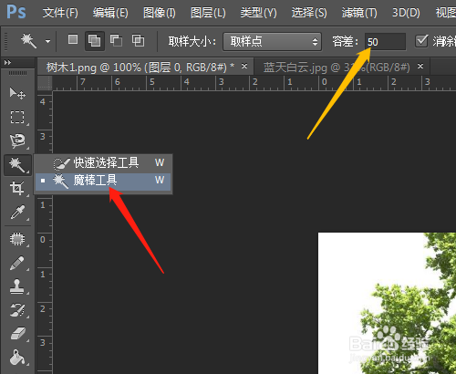 PS怎样换图像的白色背景
