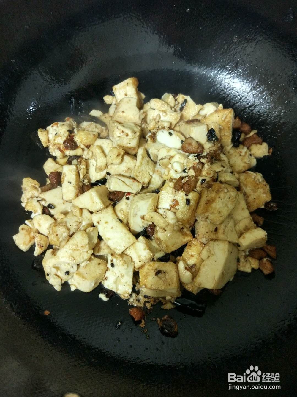 如何做肉末炒豆腐。