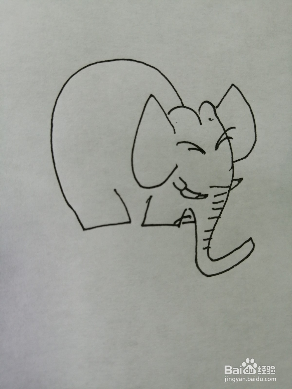 简笔画大象怎么画