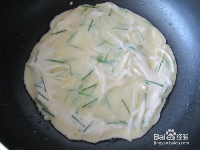 香葱土豆丝鸡蛋面饼