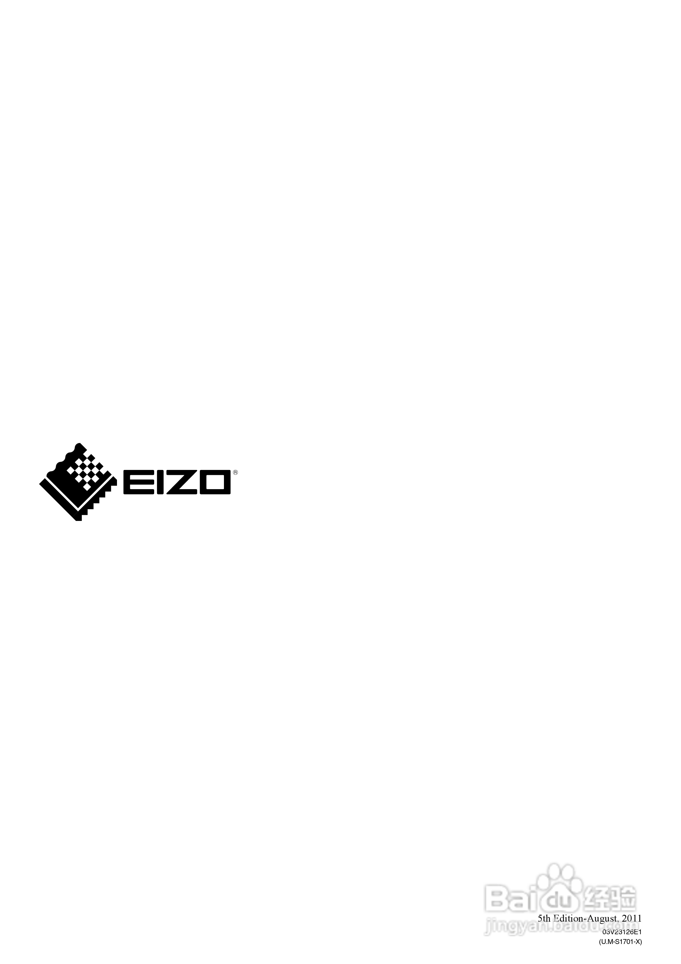 EIZO FlexScan S1721-X彩色液晶显示器用户手册:[6]