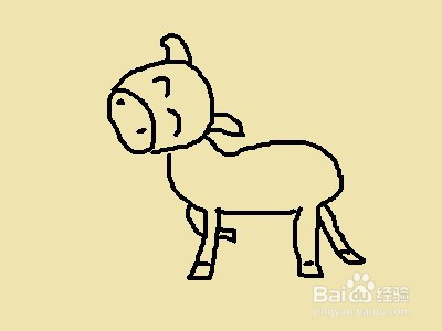简笔画系列之怎样画野马