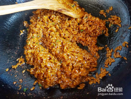 家庭自制酱油炒饭