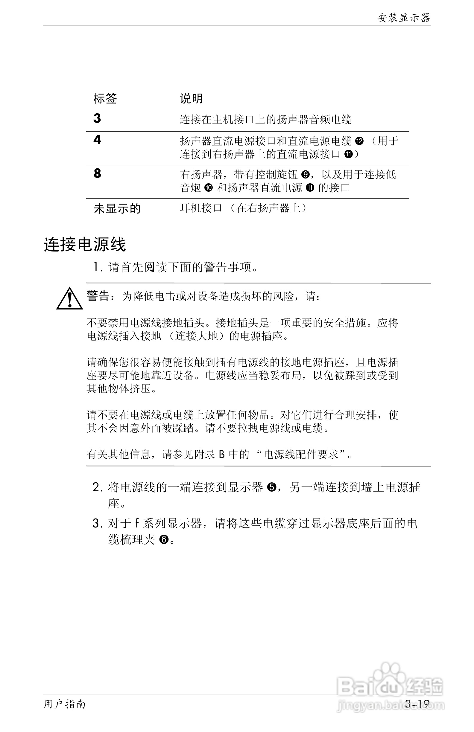 惠普VS15液晶显示器使用说明书:[4]