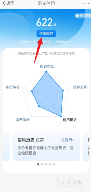 怎么看微博阳光信用分